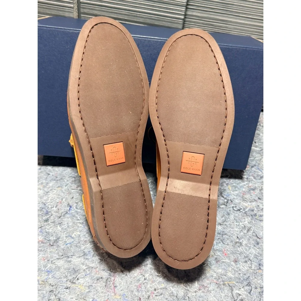 Cole Haan Mens Cognac‎ Leather G+ Bowside Boat Shoes Size 10M NEW Fast Shipping!